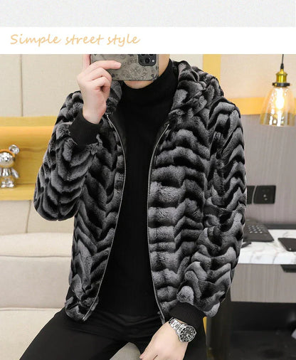 Winter Faux Mink Fur Slim Fit Jackets