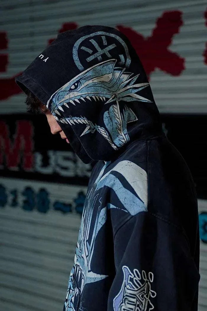 Y2K Yu-Gi-Oh Graphic Hoodies