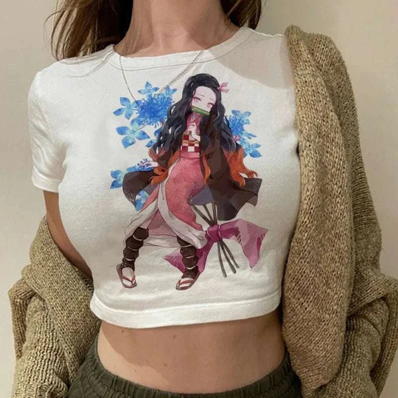 Y2K Demon Slayer Crop Top