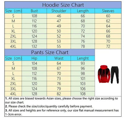 23 Hoodie And Joggers SIZE CHART