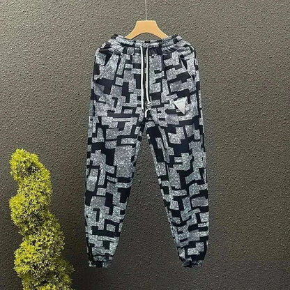 Geometric Camo Print Joggers