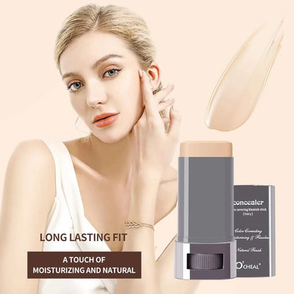 Ocheal Face Foundation contour stick with long-lasting, moisturizing, and natural finish applied on model's face