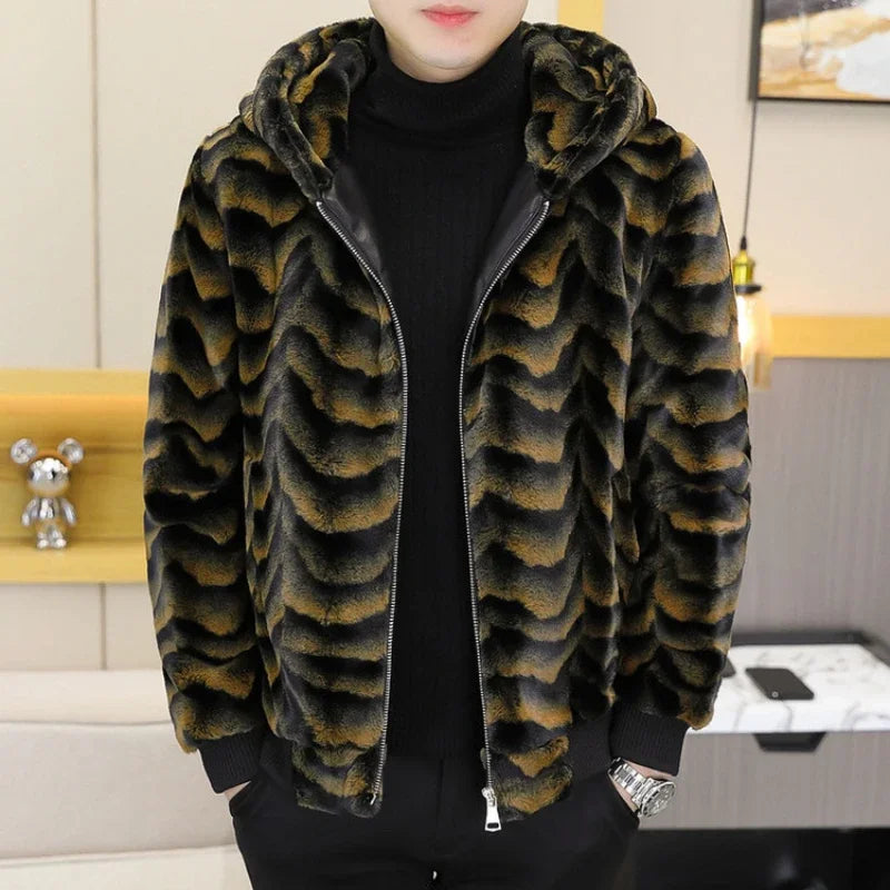 Winter Faux Mink Fur Slim Fit Jackets