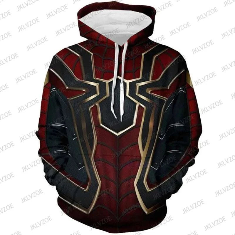 Fashion Spider Man Hero Returns Steel Spider 3D Print Hoodies