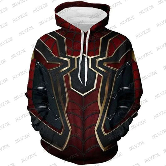 Fashion Spider Man Hero Returns Steel Spider 3D Print Hoodies
