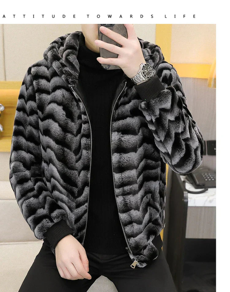 Winter Faux Mink Fur Slim Fit Jackets