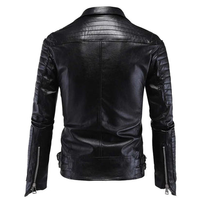 Fashion Mens Cari Biker Leather Jacket