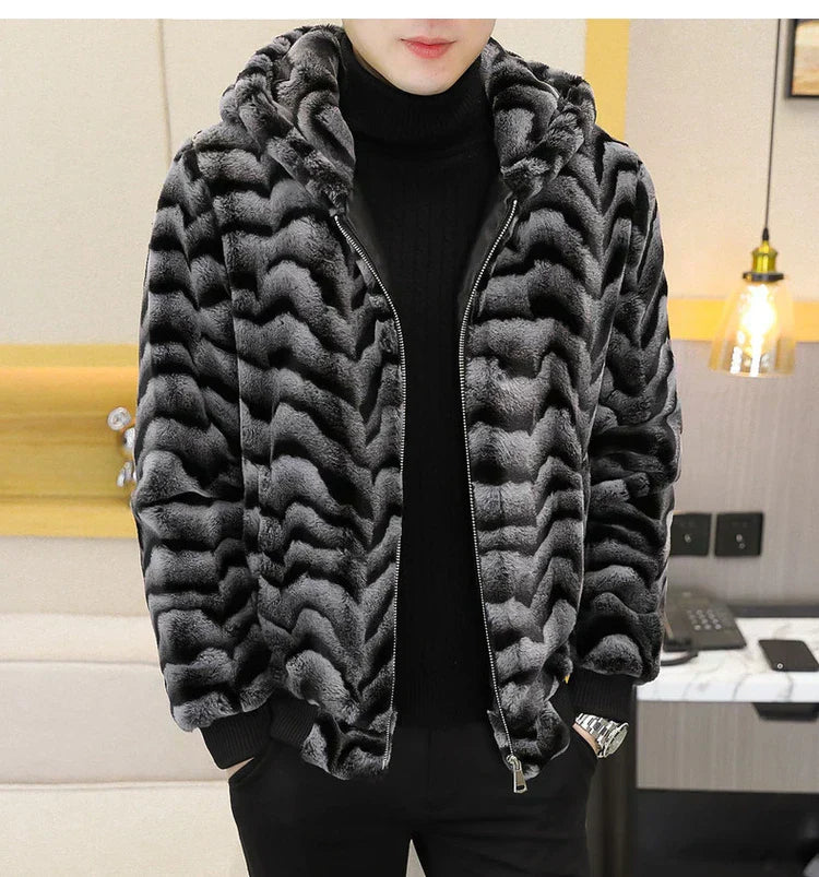 Winter Faux Mink Fur Slim Fit Jackets
