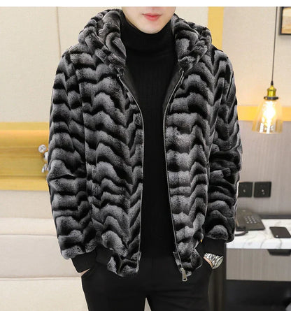 Winter Faux Mink Fur Slim Fit Jackets