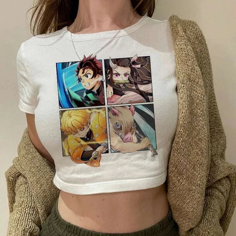 Y2K Demon Slayer Crop Top