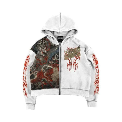 Goth Print Hoodies