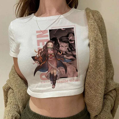 Y2K Demon Slayer Crop Top