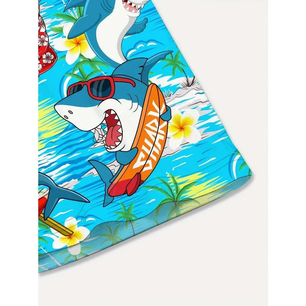 Hawaiian Shark Beach Shirt