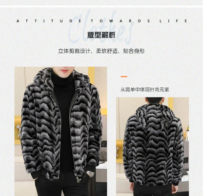 Winter Faux Mink Fur Slim Fit Jackets