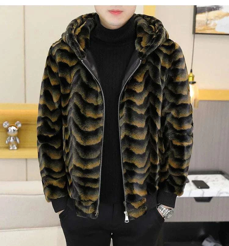 Winter Faux Mink Fur Slim Fit Jackets