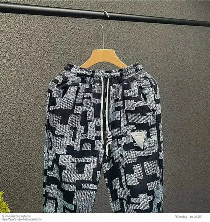 Geometric Camo Print Joggers