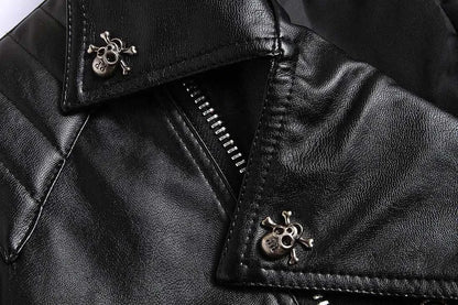 Fashion Mens Cari Biker Leather Jacket