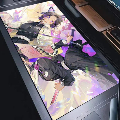 Demon Slayer PC Mouse Pad Purple Flower DeskMat XXL New Kochou Shinobu