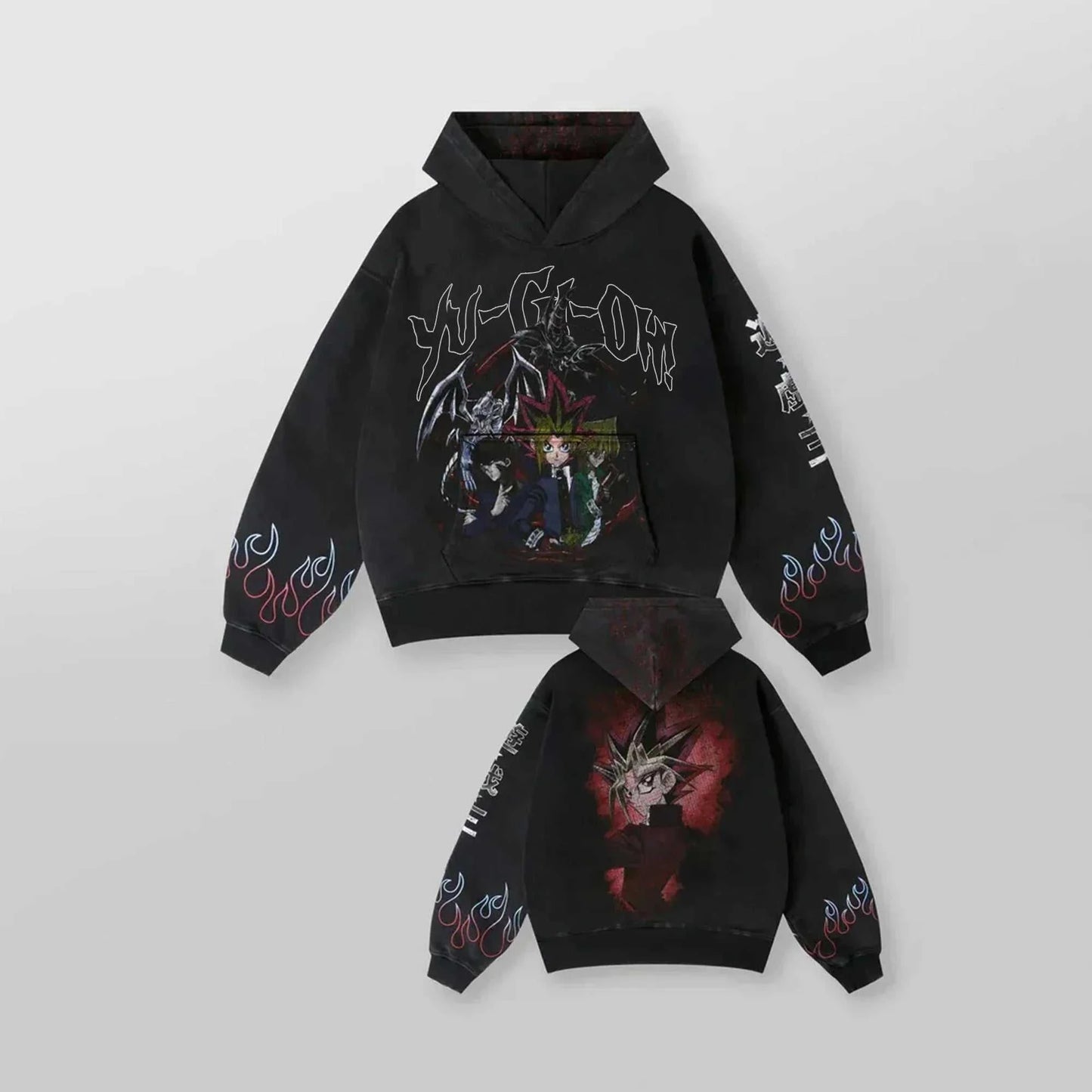 Y2K Yu-Gi-Oh Graphic Hoodies