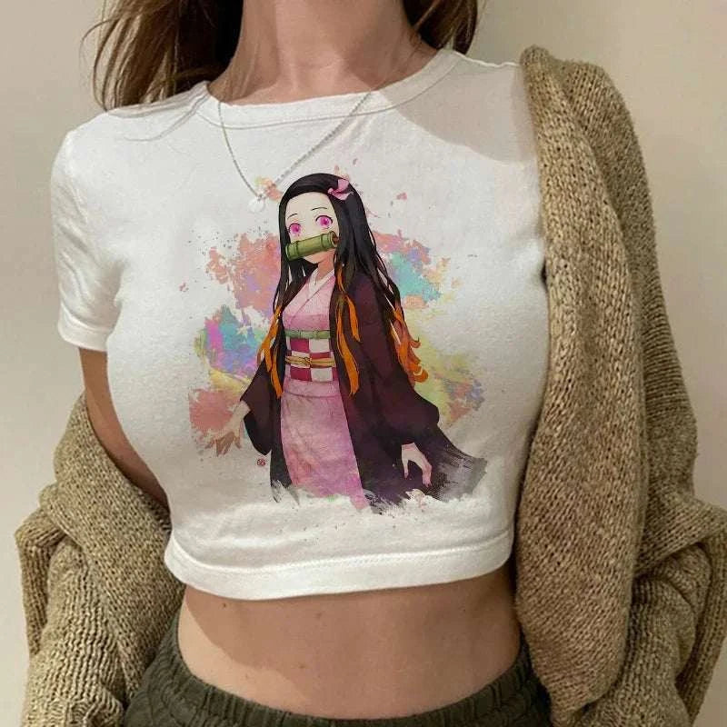 Y2K Demon Slayer Crop Top
