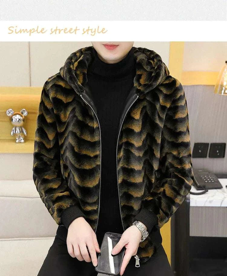 Winter Faux Mink Fur Slim Fit Jackets