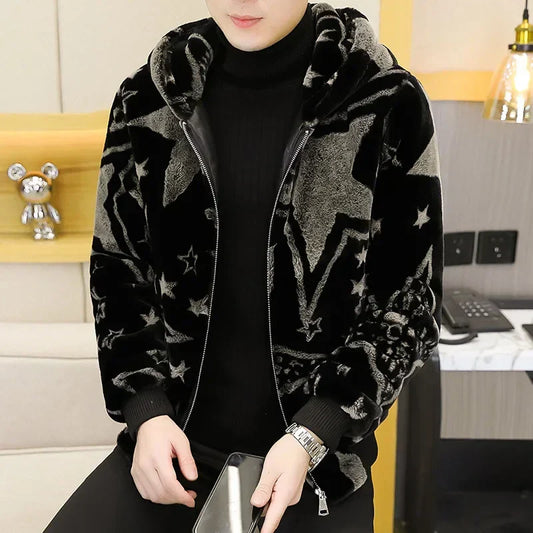 Winter Faux Mink Fur Slim Fit Jackets