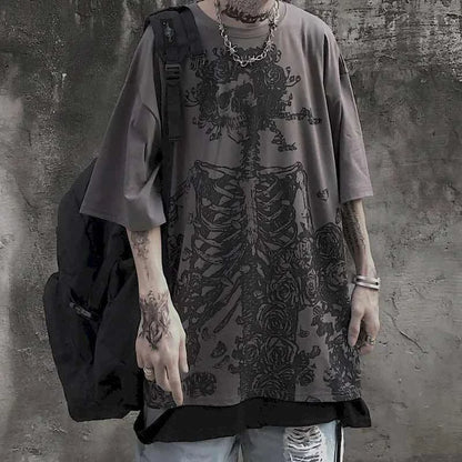 2025 Y2K Gothic Skull Graphic T Shirts