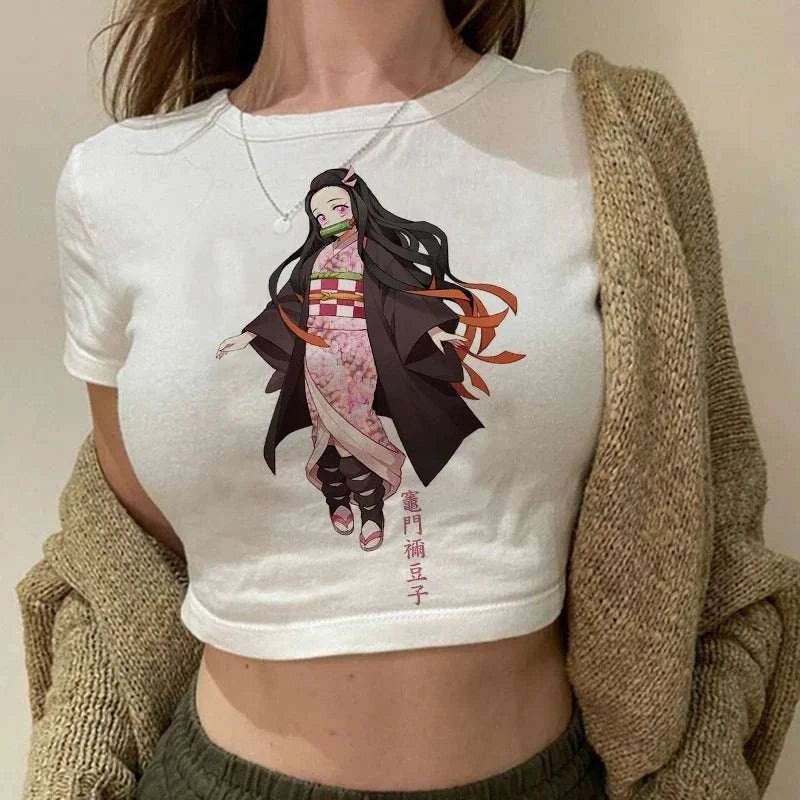 Y2K Demon Slayer Crop Top