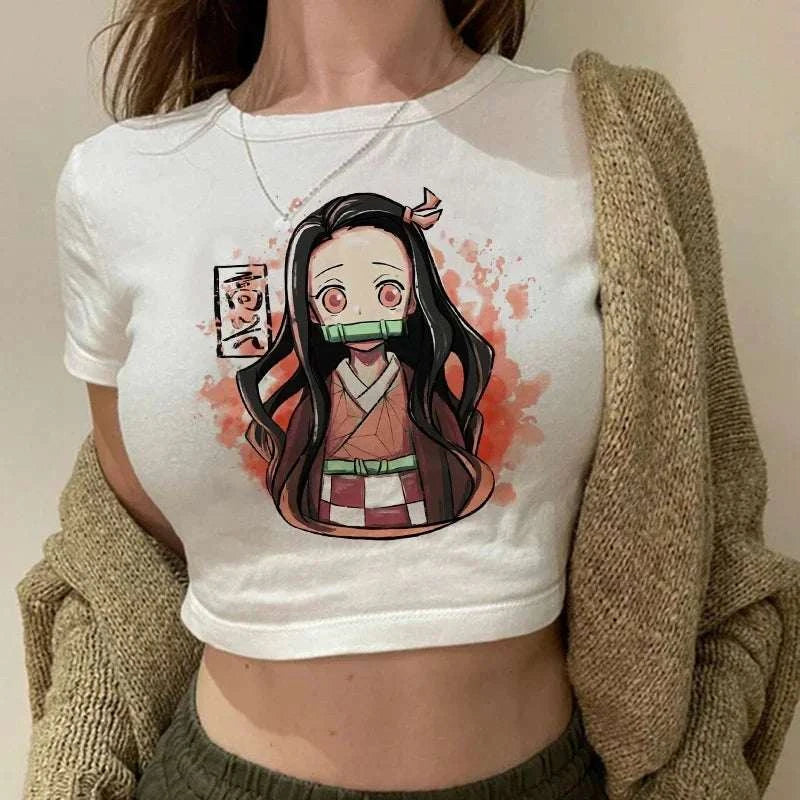 Y2K Demon Slayer Crop Top
