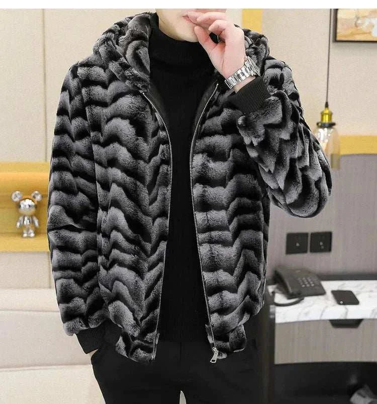 Winter Faux Mink Fur Slim Fit Jackets