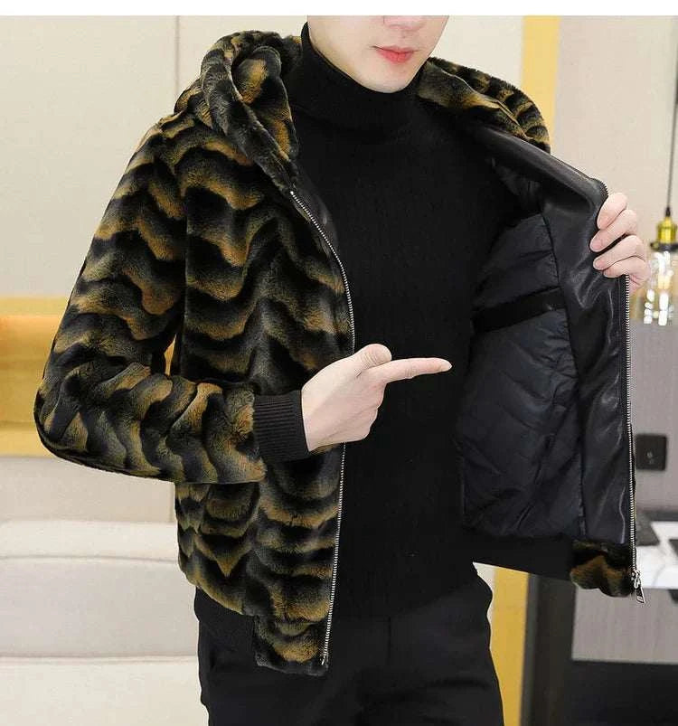 Winter Faux Mink Fur Slim Fit Jackets