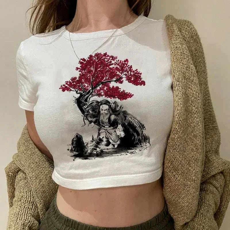 Y2K Demon Slayer Crop Top