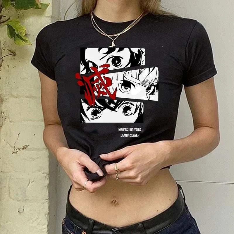 Y2K Demon Slayer Crop Top