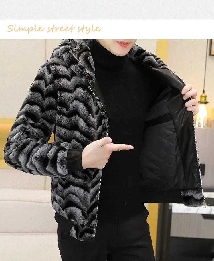 Winter Faux Mink Fur Slim Fit Jackets