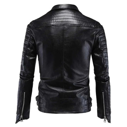 Fashion Mens Cari Biker Leather Jacket