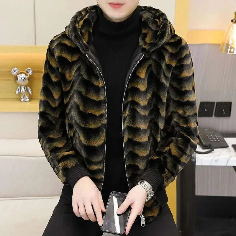 Winter Faux Mink Fur Slim Fit Jackets
