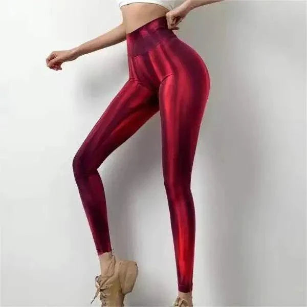 New Tie Dyed High Waist Gym Leggings With Super Butt Lift Technology