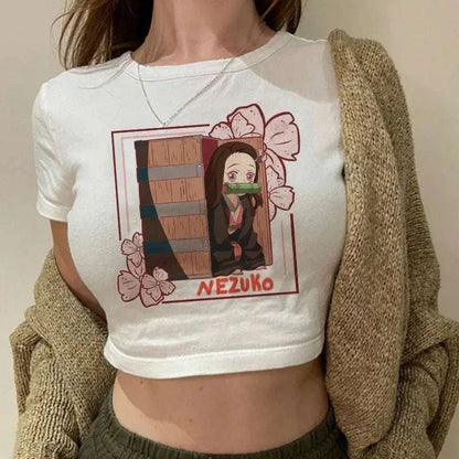 Y2K Demon Slayer Crop Top