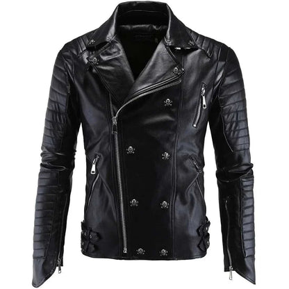 Fashion Mens Cari Biker Leather Jacket