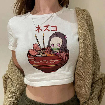 Y2K Demon Slayer Crop Top