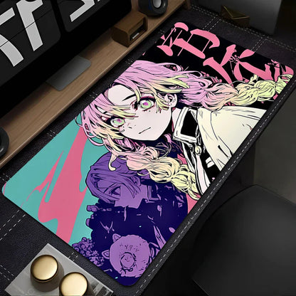 iguro And Mitsuri Love Bloom Desk Mat