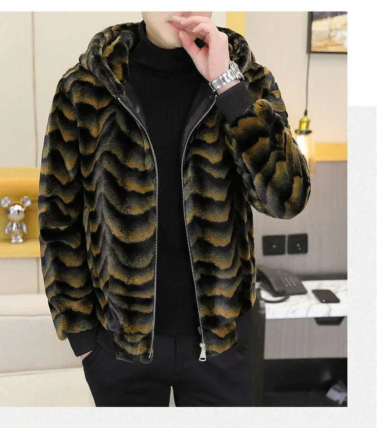 Winter Faux Mink Fur Slim Fit Jackets
