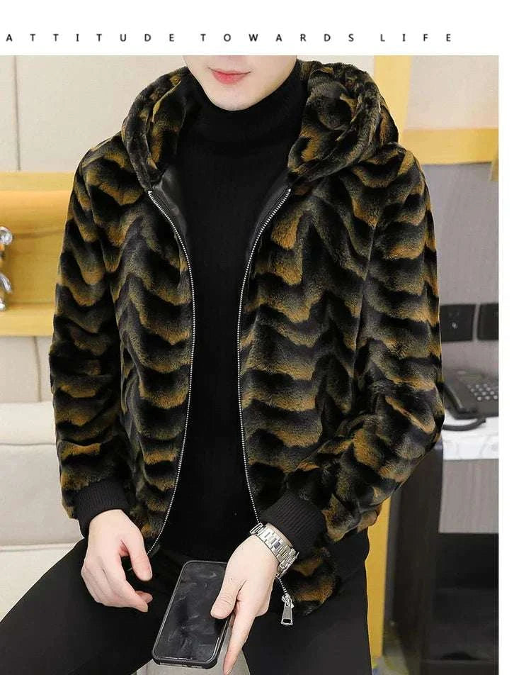 Winter Faux Mink Fur Slim Fit Jackets