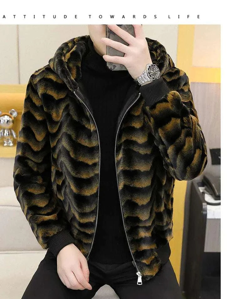 Winter Faux Mink Fur Slim Fit Jackets