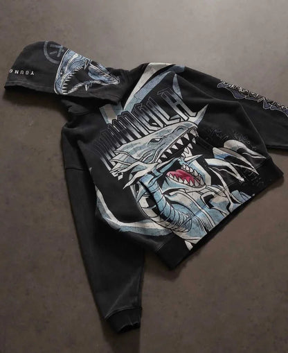 Y2K Yu-Gi-Oh Graphic Hoodies