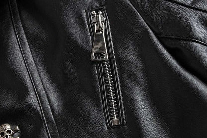 Fashion Mens Cari Biker Leather Jacket