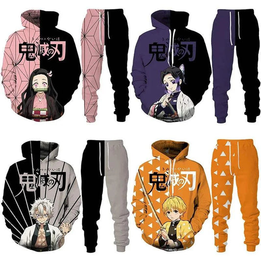 Anime Demon Slayer Hoodies 3D Printed